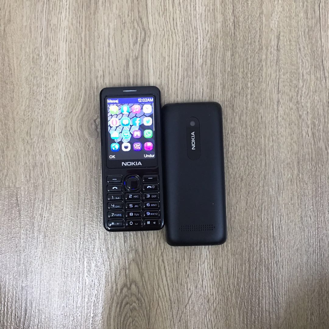 (Black)Nokia 206 DUAL SIM IMPORT REFURBISHED 95% NEW(Ready Stock)